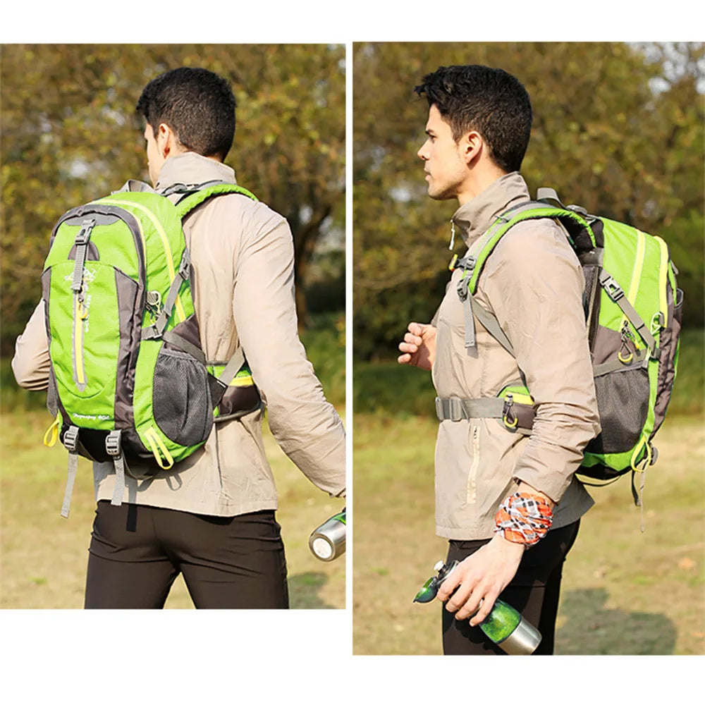 40L Water Resistant Travel Backpack Camp Hike Laptop Daypack Trekking Climb Back Bags For Men Women