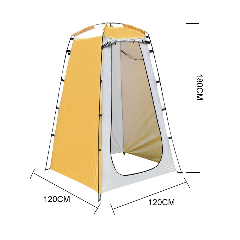 Portable Privacy Shower Tent Outdoor Waterproof Changing Room Shelter for Camping Hiking Beach Toilet Shower Bathroom