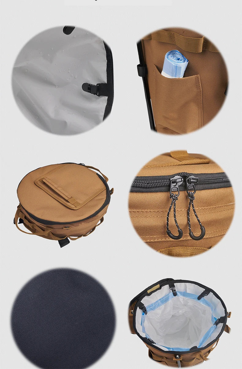WELLHIKE Portable Collapsible Outdoor Camping Ice Bucket Car Carrying Round Bucket Insulation Keep Cold Keep Fresh Bag