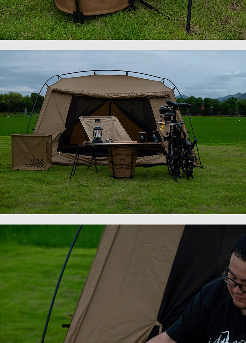 WELLHIKE Portable Collapsible Outdoor Camping Ice Bucket Car Carrying Round Bucket Insulation Keep Cold Keep Fresh Bag