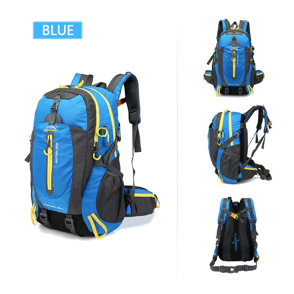 40L Water Resistant Travel Backpack Camp Hike Laptop Daypack Trekking Climb Back Bags For Men Women