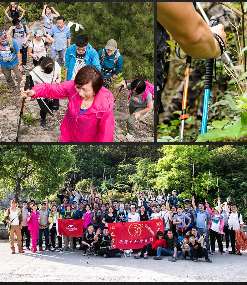 Naturehike ST01 Walking Sticks Ultralight Children Adult Telescopic Aluminum Alloy Trekking Pole Outdoor Camping Climbing Hiking