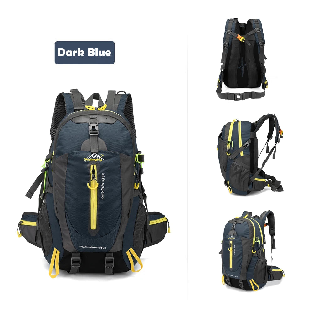 40L Water Resistant Travel Backpack Camp Hike Laptop Daypack Trekking Climb Back Bags For Men Women