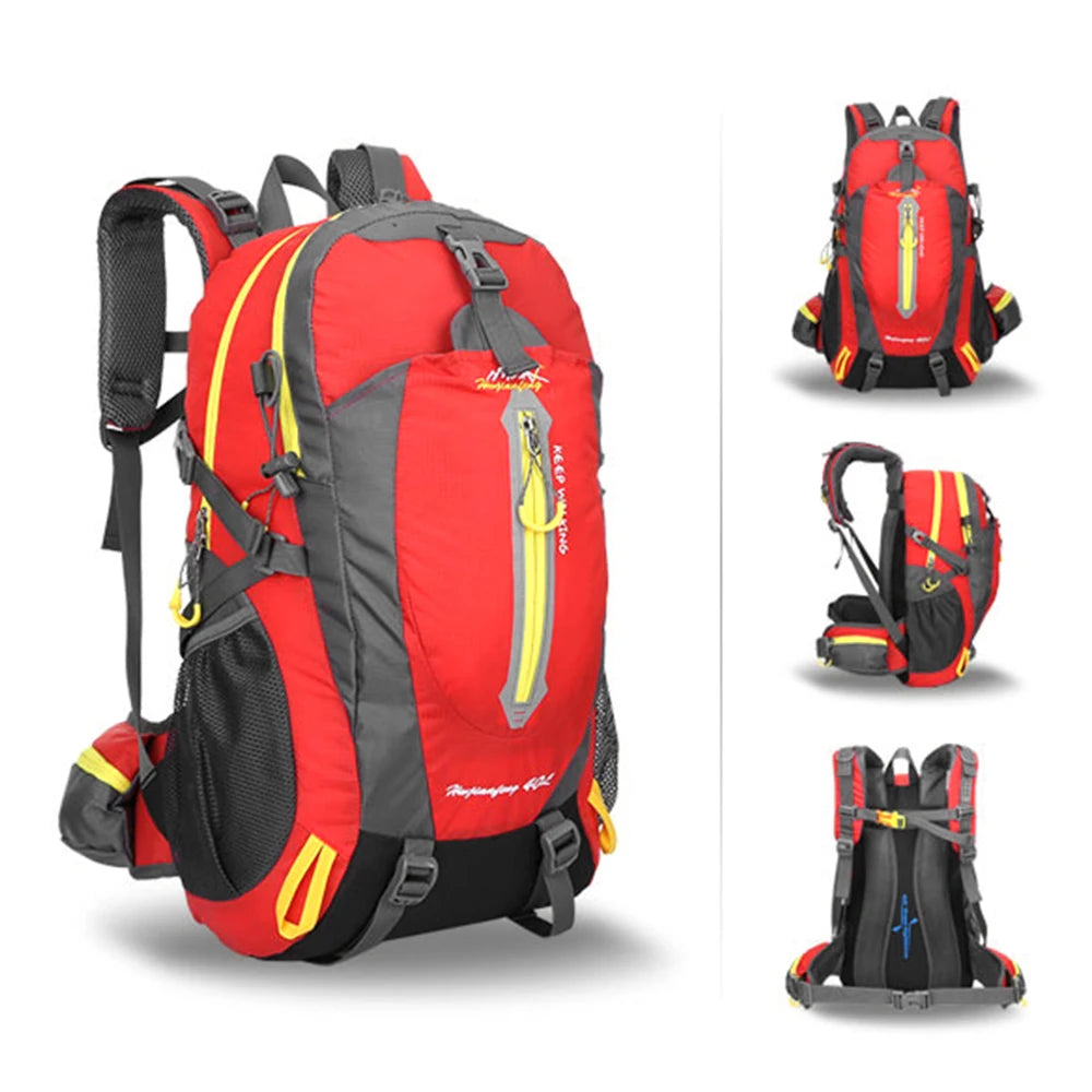 40L Water Resistant Travel Backpack Camp Hike Laptop Daypack Trekking Climb Back Bags For Men Women