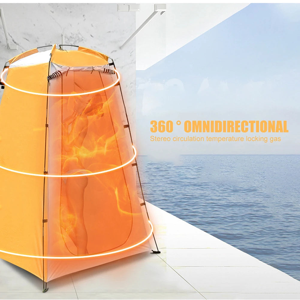 Portable Privacy Shower Tent Outdoor Waterproof Changing Room Shelter for Camping Hiking Beach Toilet Shower Bathroom