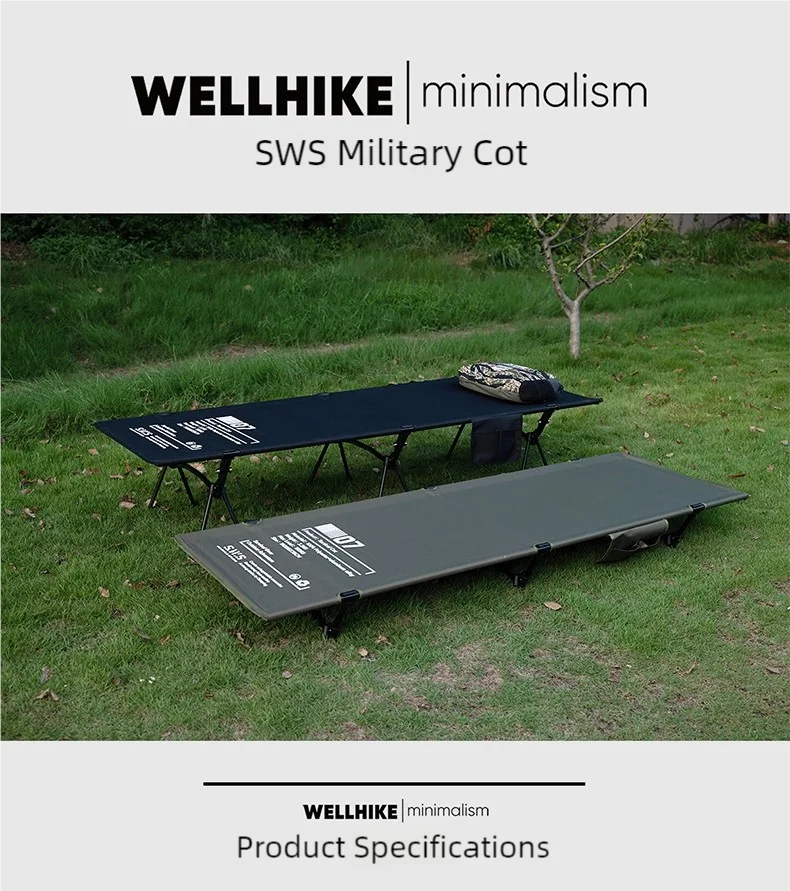 WELLHIKE Camping Marching Bed Outdoor Folding Ultralight Bed Waterproof Portable Lightweight Office Nap Bed With Storage Bag