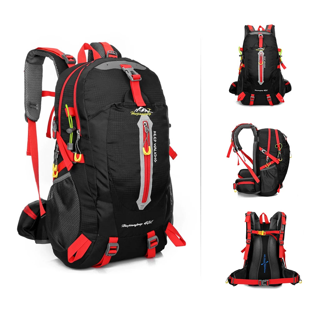 40L Water Resistant Travel Backpack Camp Hike Laptop Daypack Trekking Climb Back Bags For Men Women