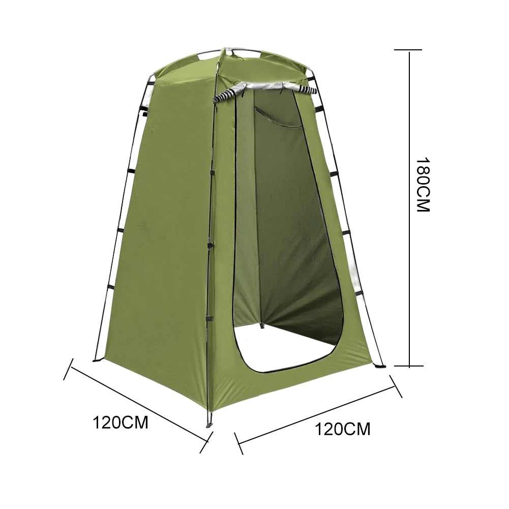 Portable Privacy Shower Tent Outdoor Waterproof Changing Room Shelter for Camping Hiking Beach Toilet Shower Bathroom