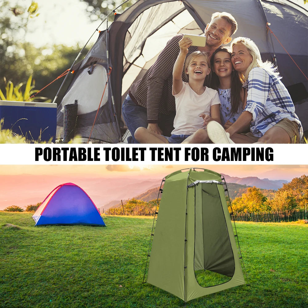 Portable Privacy Shower Tent Outdoor Waterproof Changing Room Shelter for Camping Hiking Beach Toilet Shower Bathroom