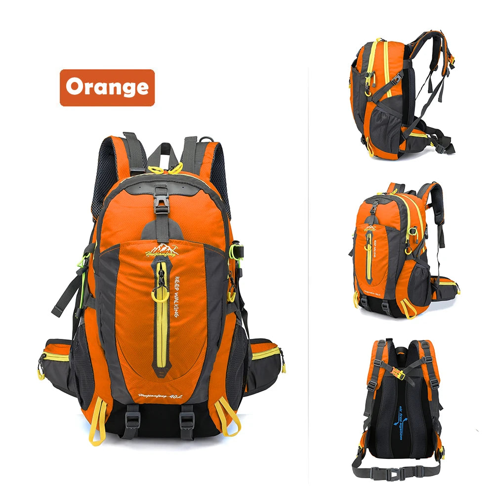 40L Water Resistant Travel Backpack Camp Hike Laptop Daypack Trekking Climb Back Bags For Men Women