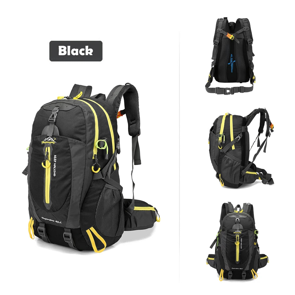 40L Water Resistant Travel Backpack Camp Hike Laptop Daypack Trekking Climb Back Bags For Men Women