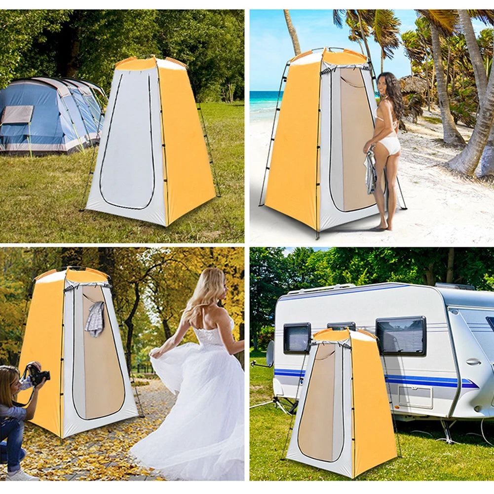 Portable Privacy Shower Tent Outdoor Waterproof Changing Room Shelter for Camping Hiking Beach Toilet Shower Bathroom