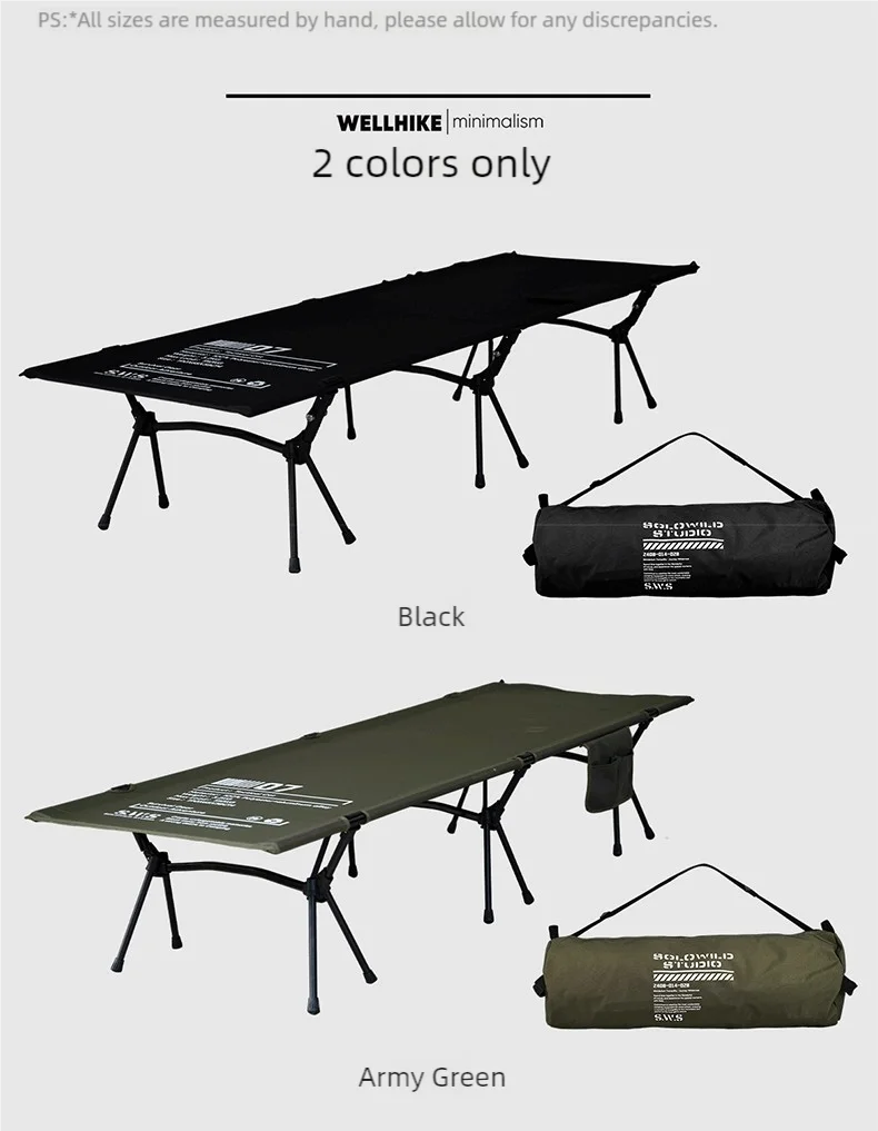 WELLHIKE Camping Marching Bed Outdoor Folding Ultralight Bed Waterproof Portable Lightweight Office Nap Bed With Storage Bag